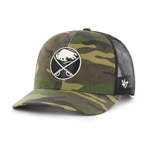 47 Brand Camo Trucker Hat - Buffalo Sabres - Adult