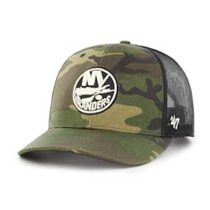 47 Brand Camo Trucker Hat - New York Islanders - Adult