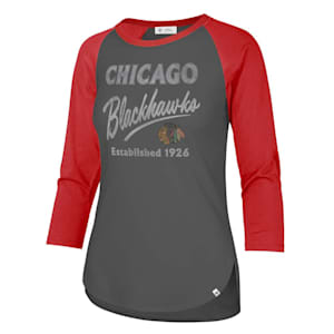 47 Brand High Rise Frankie Raglan - Chicago Blackhawks - Womens
