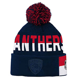 Outerstuff Face-Off Jacquard Knit Hat - Florida Panthers - Youth