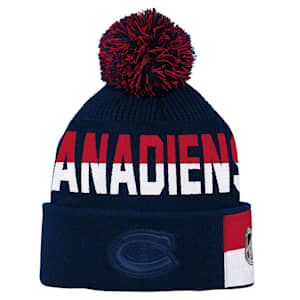Outerstuff Face-Off Jacquard Knit Hat - Montreal Canadiens - Youth