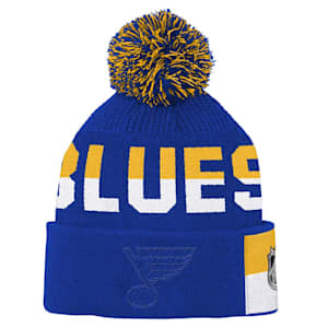 Outerstuff Face-Off Jacquard Knit Hat - St. Louis Blues - Youth