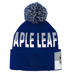 Outerstuff Face-Off Jacquard Knit Hat - Toronto Maple Leafs - Youth