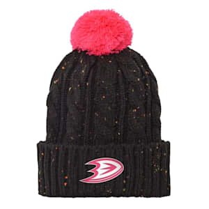 Outerstuff Pink Nep Yarn Cuff Pom Beanie - Anaheim Ducks - Girls