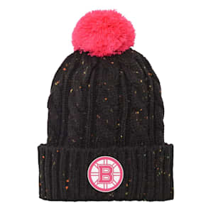 Outerstuff Pink Nep Yarn Cuff Pom Beanie - Boston Bruins - Girls