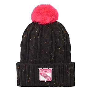 Outerstuff Pink Nep Yarn Cuff Pom Beanie - New York Rangers - Girls