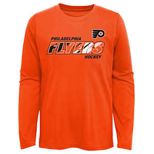 Outerstuff Rink Reimagined Long Sleeve Tee Shirt - Philadelphia Flyers - Youth