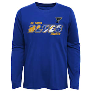 Outerstuff Rink Reimagined Long Sleeve Tee Shirt - St. Louis Blues - Youth