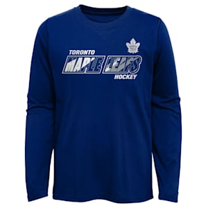 Outerstuff Rink Reimagined Long Sleeve Tee Shirt - Toronto Maple Leafs - Youth