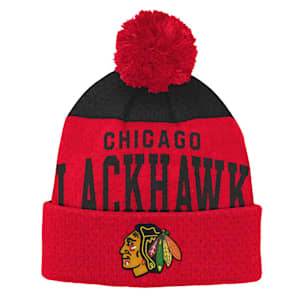 Outerstuff Stretch Ark Knit Hat - Chicago Blackhawks - Youth