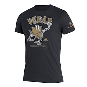Adidas Authentic Blended Short Sleeve Tee - Vegas Golden Knights - Adult