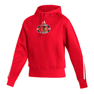 Adidas Authentic Lifestyle Pullover Hoodie - Chicago Blackhawks - Womens