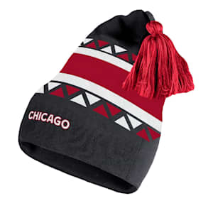Adidas Reverse Retro 2.0 Pom Cuffed Knit Hat - Chicago Blackhawks - Adult