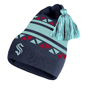 Adidas Reverse Retro 2.0 Pom Cuffed Knit Hat - Seattle Kraken - Adult