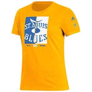 Adidas Reverse Retro 2.0 Fresh Playmaker Tee Shirt - St. Louis Blues - Womens