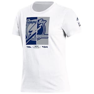 Adidas Reverse Retro 2.0 Fresh Playmaker Tee Shirt - Tampa Bay Lightning - Womens