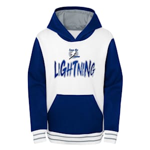 Outerstuff Reverse Retro Script Pullover Fleece Hoodie - Tampa Bay Lightning - Youth