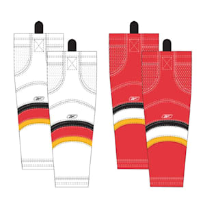 Reebok Calgary Flames Edge SX100 Hockey Socks - Intermediate