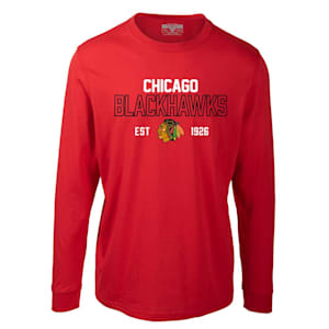 Levelwear Defined Oscar Long Sleeve Tee Shirt - Chicago Blackhawks - Adult
