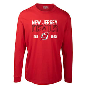 Levelwear Defined Oscar Long Sleeve Tee Shirt - New Jersey Devils - Adult