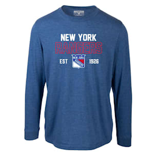Levelwear Defined Oscar Long Sleeve Tee Shirt - New York Rangers - Adult