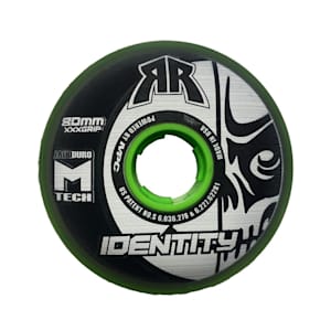 Rink Rat Identity XXX Grip Inline Hockey Wheels - Green/Black