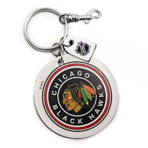 Leather Treaty Key Chain - Chicago Blackhawks