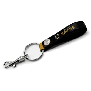 Leather Treaty Keychain Loop - Boston Bruins