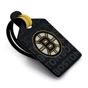 Leather Treaty Luggage Tag - Boston Bruins