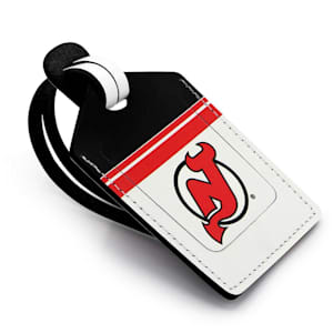 Leather Treaty Luggage Tag - NJ Devils