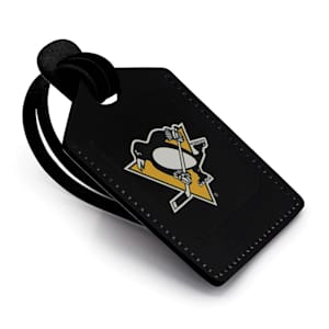 Leather Treaty Luggage Tag - Pittsburgh Penguins