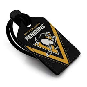 Leather Treaty Luggage Tag - Pittsburgh Penguins