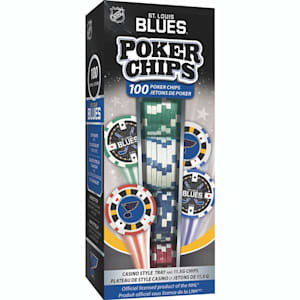 MasterPieces 100 Pack Poker Chips - St. Louis Blues