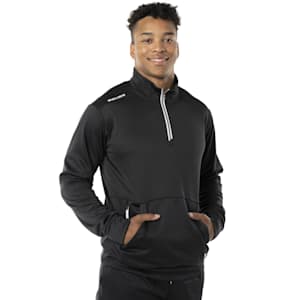 Bauer Team Fleece 1/2 Zip - Black - Adult