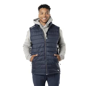 Bauer Team Puffer Vest - Navy - Adult