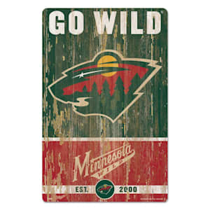 Wincraft Slogan NHL Wood Sign - 11" x 17" - Minnesota Wild