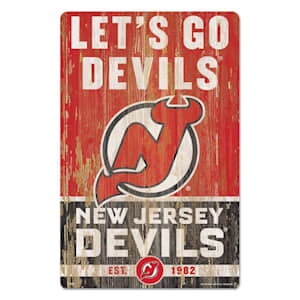 Wincraft NHL Slogan Wood Sign - 11" x 17" - NJ Devils