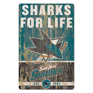 Wincraft Slogan NHL Wood Sign - 11" x 17" - San Jose Sharks