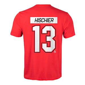 Levelwear New Jersey Devils Name & Number T-Shirt - Hischier - Adult