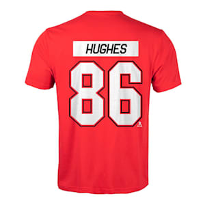 Levelwear New Jersey Devils Name & Number T-Shirt - Hughes - Youth