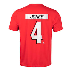 Levelwear Chicago Blackhawks Name & Number T-Shirt - Jones - Adult
