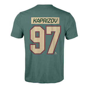 Levelwear Minnesota Wild Name & Number T-Shirt - Kaprizov - Adult