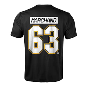 Levelwear Boston Bruins Name & Number T-Shirt - Marchand - Adult