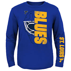 Outerstuff Shutout Long Sleeve Tee - St. Louis Blues - Youth