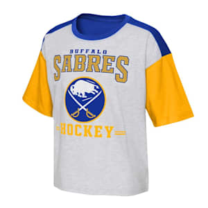 Outerstuff Top Cheese Short Sleeve Jersey Tee - Buffalo Sabres - Girls