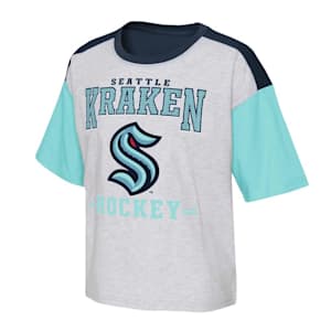 Outerstuff Top Cheese Short Sleeve Jersey Tee - Seattle Kraken - Girls