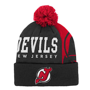 Outerstuff Impact Cuffed Pom Beanie - New Jersey Devils - Youth