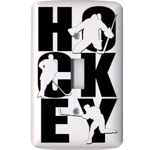 Painted Pastimes Hockey Light Switch Cover