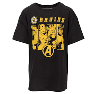 Outerstuff NHL Team Up Marvel Short Sleeve T-Shirt - Boston Bruins - Youth