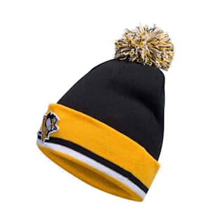 Adidas Team Stripe Cuffed Pom Hat - Pittsburgh Penguins - Adult